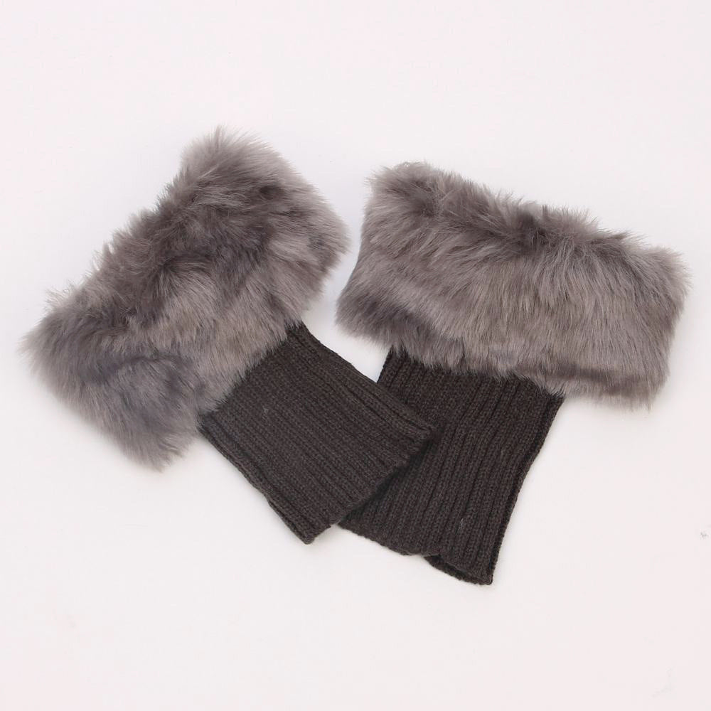 Casual Solid Color Furry Socks artswardrobe