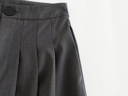 Summer Wind Crumpled Pleated Wide Leg Pants