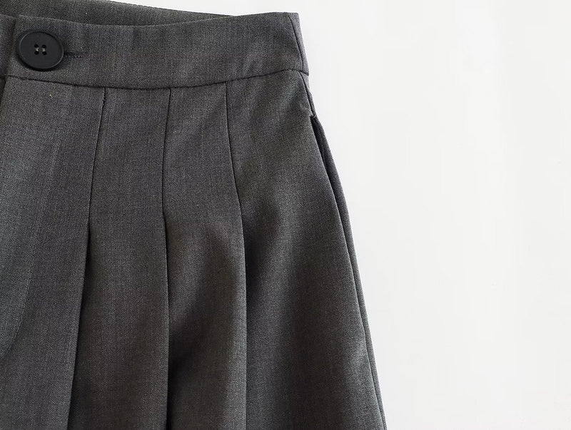 Summer Wind Crumpled Pleated Wide Leg Pants