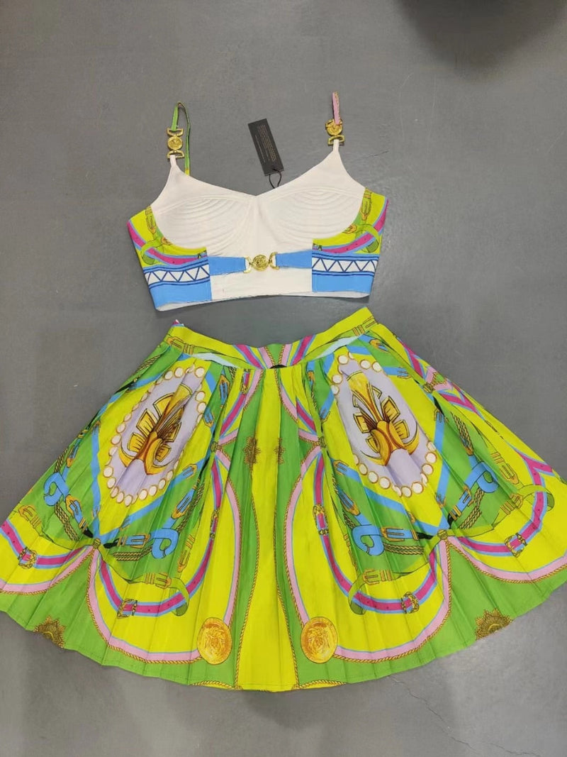 Gloria Top & Skirt Set