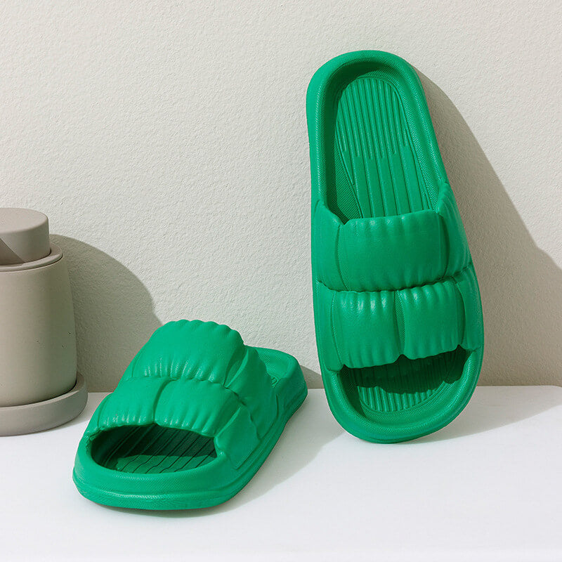 Cushy Stylish Puffer Slides Sandals - Buy 1 Get 1 Free