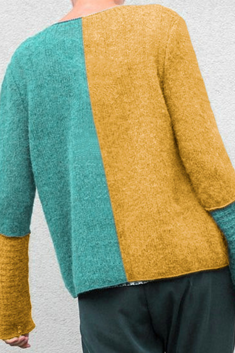 Color Lump Buttons V Neck Cardigans(4 Colors)