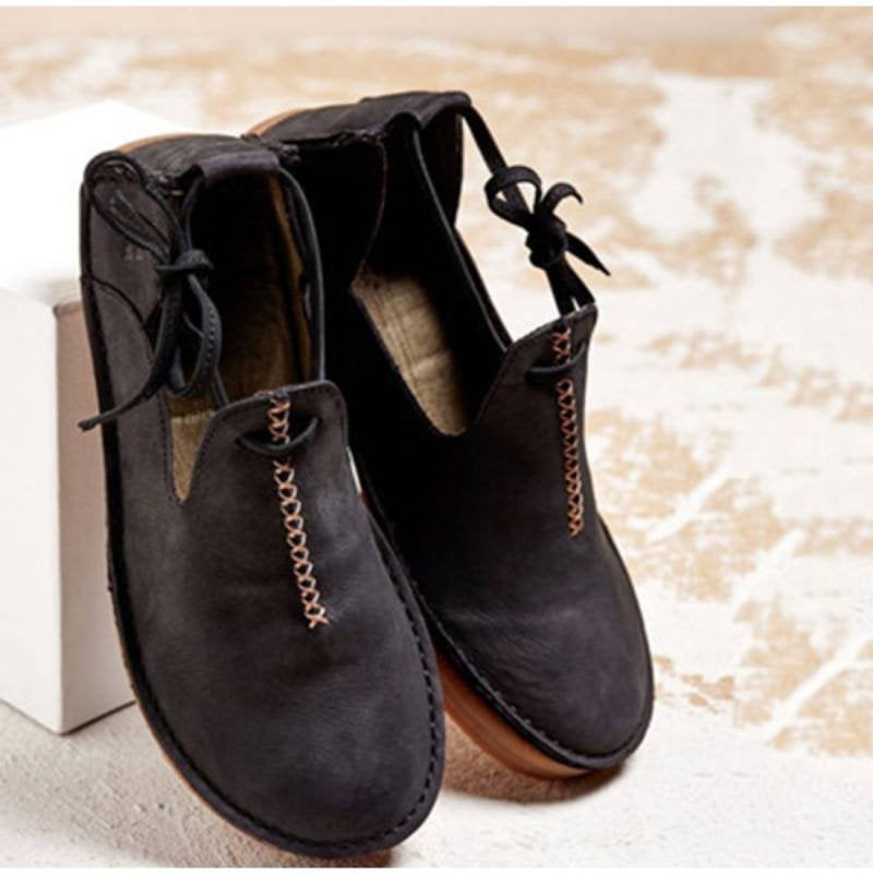 KS | Casual vintage loafers with laces