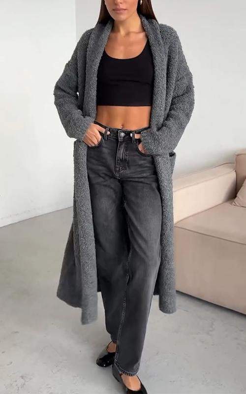Color Knitted Cardigan