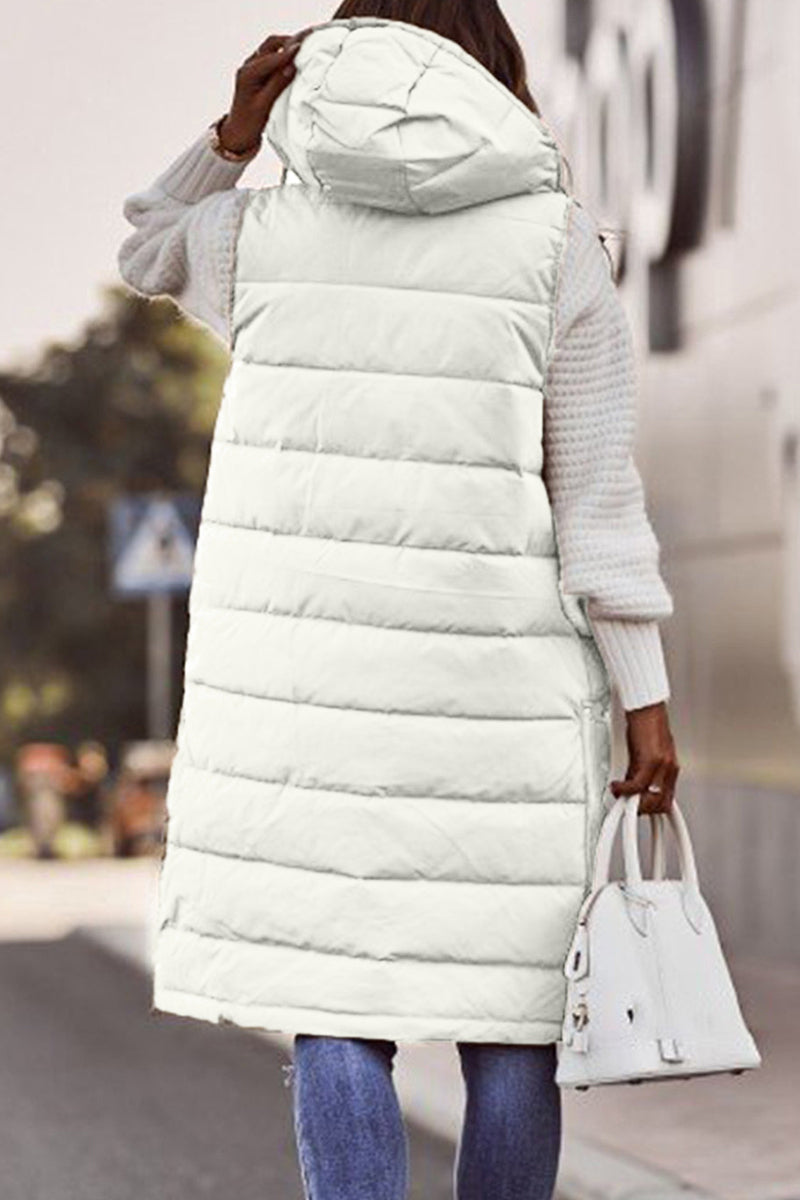 Street Zipper Mandarin Collar Vests(5 Colors)