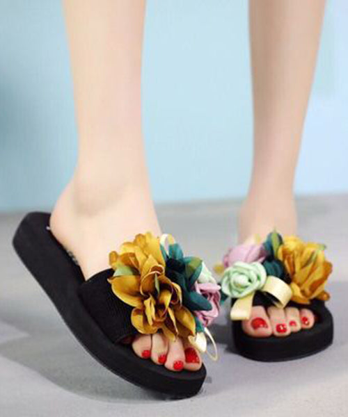 New Vacation Flower Beach Slide Sandals Ap1041
