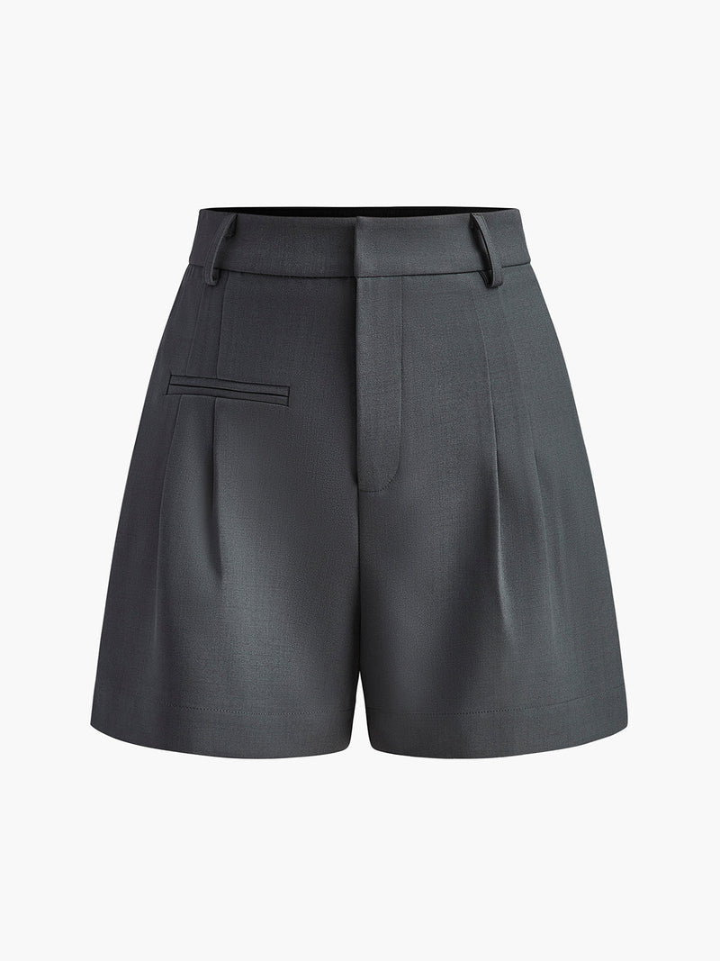 Mid Waist Shorts Without Belt