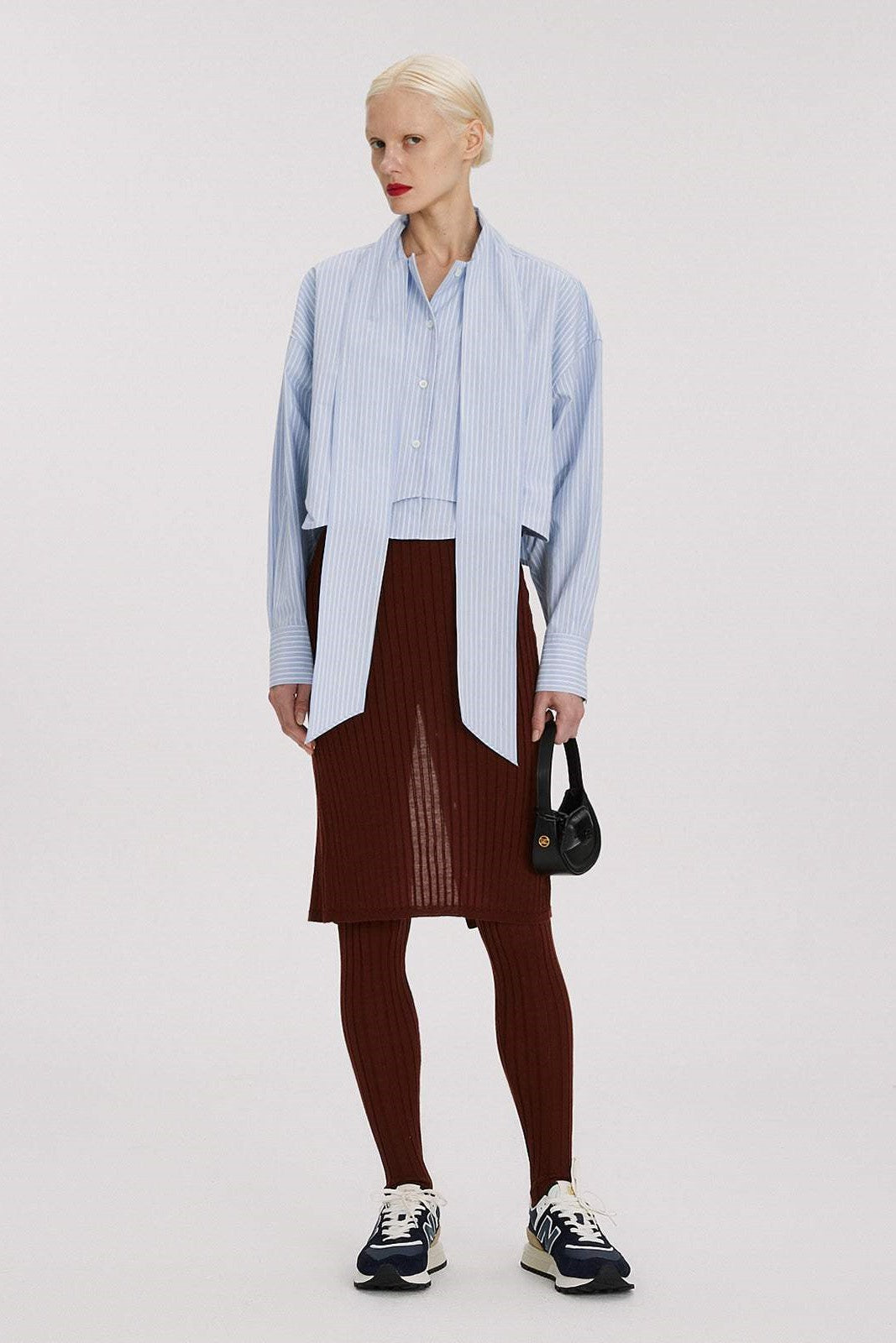 Stripe Embellished Long Sleeve Top