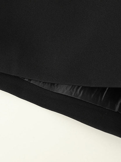 High Waisted Irregular Clipping Color Culotte Shorts Bottoms
