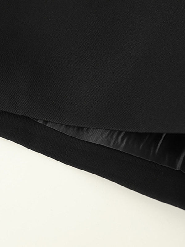 High Waisted Irregular Clipping Color Culotte Shorts Bottoms
