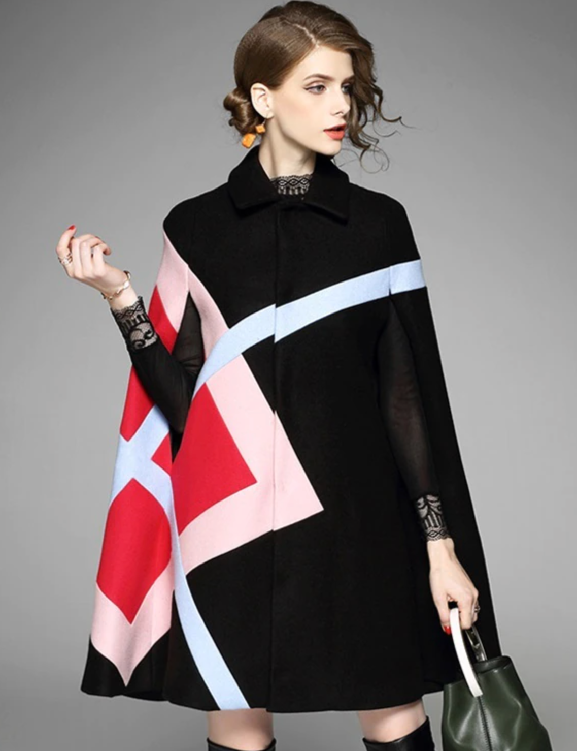 Rosa Batwing Cape Coat
