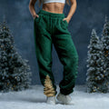 Comstylish Vintage Christmas Tree Art Cozy Plush Sweatpants
