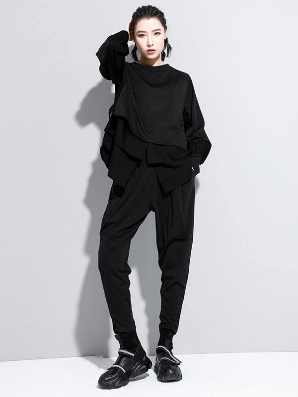 False Two Split-joint Long Sleeve T-shirt