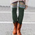 Vintage Icelandic Pattern Casual Leggings elevenforest