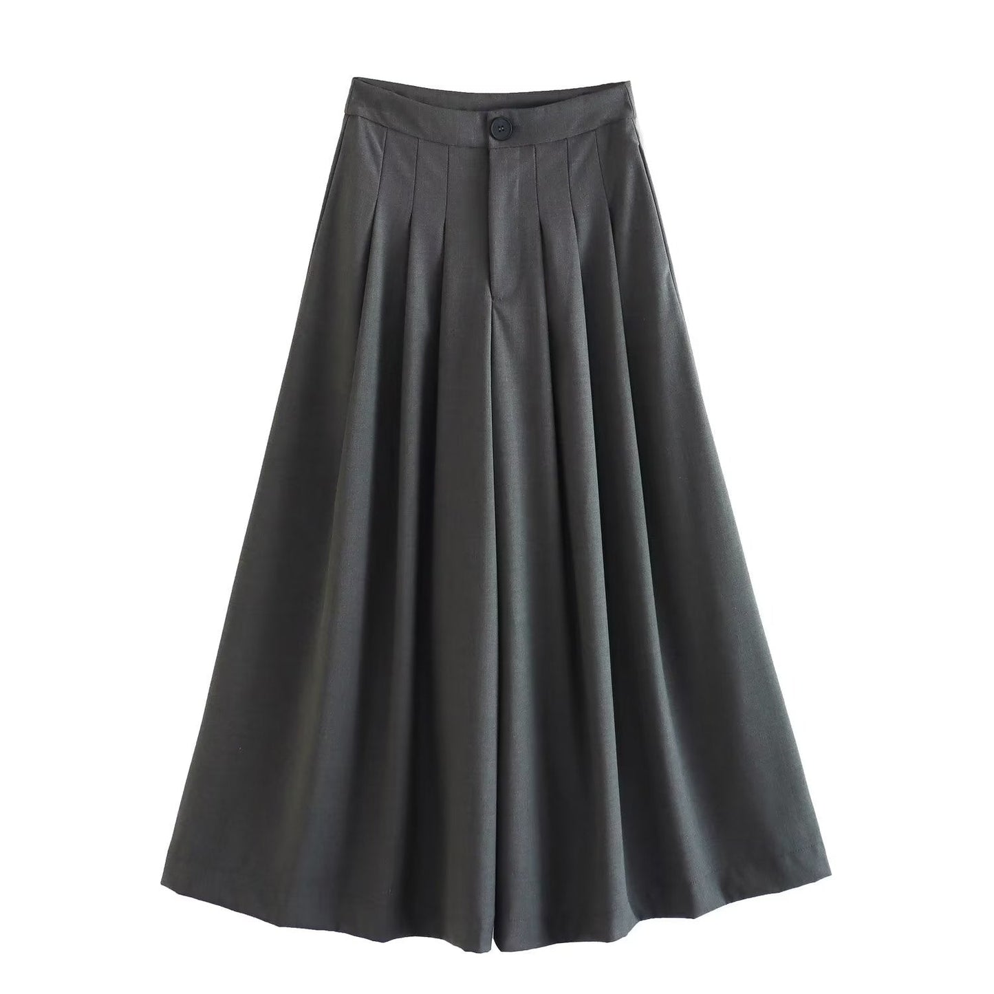 Summer Wind Crumpled Pleated Wide Leg Pants