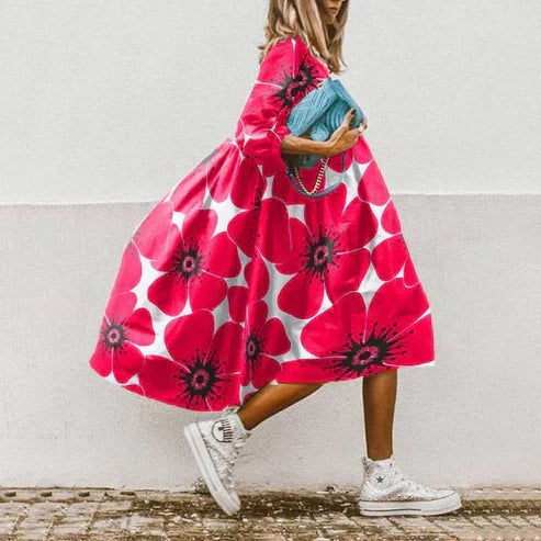 KS | Floral midi dress
