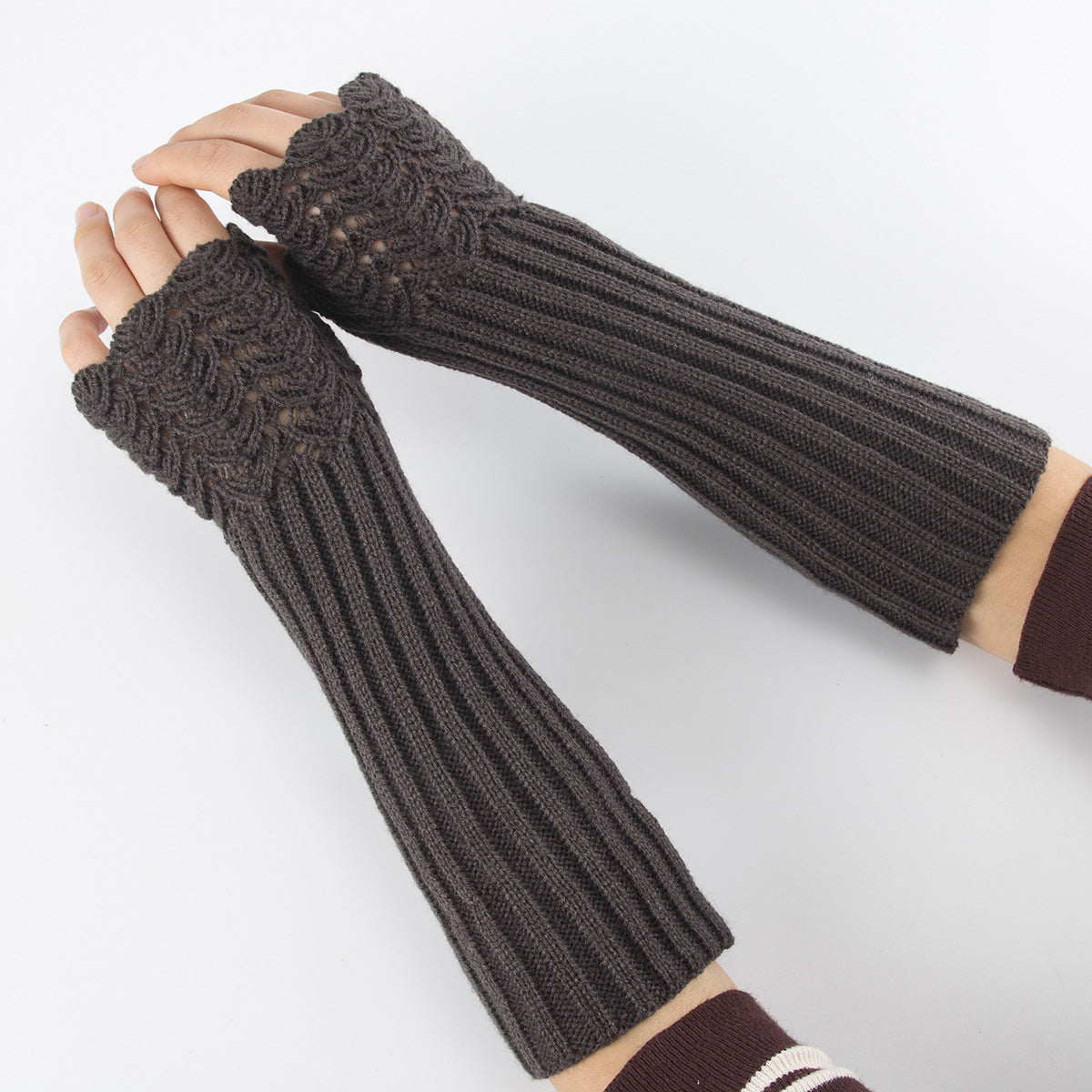Vintage Soft Warm Jacquard Weave Retro Comfy Glove elevenforest