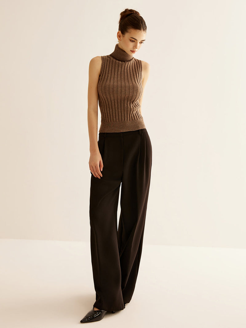 Wool-blend Turtleneck Sweater Vest
