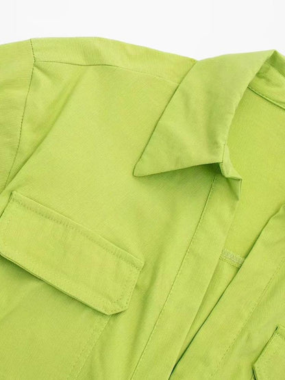 Kay Twisted Crop Linen Blouse