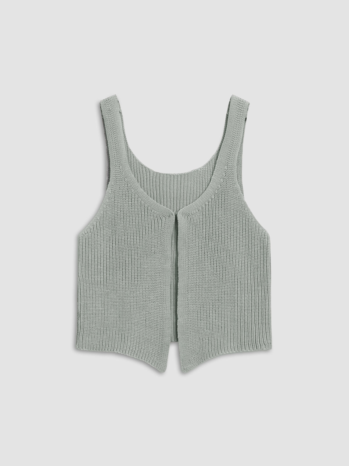 Classic Hook-and-eye Knit Vest