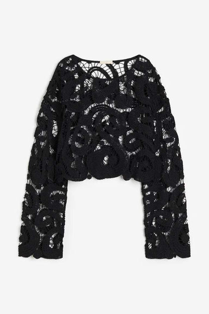 Crochet Crew Collar Top