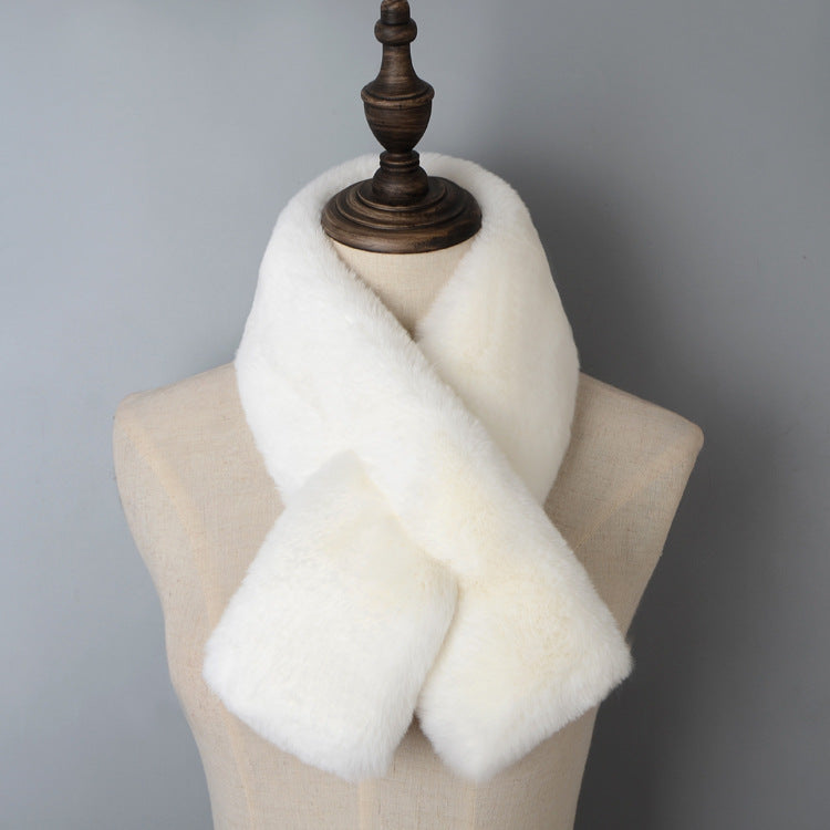 Comstylish Vintage Basic Cozy Ecofriendly Fur Scarf