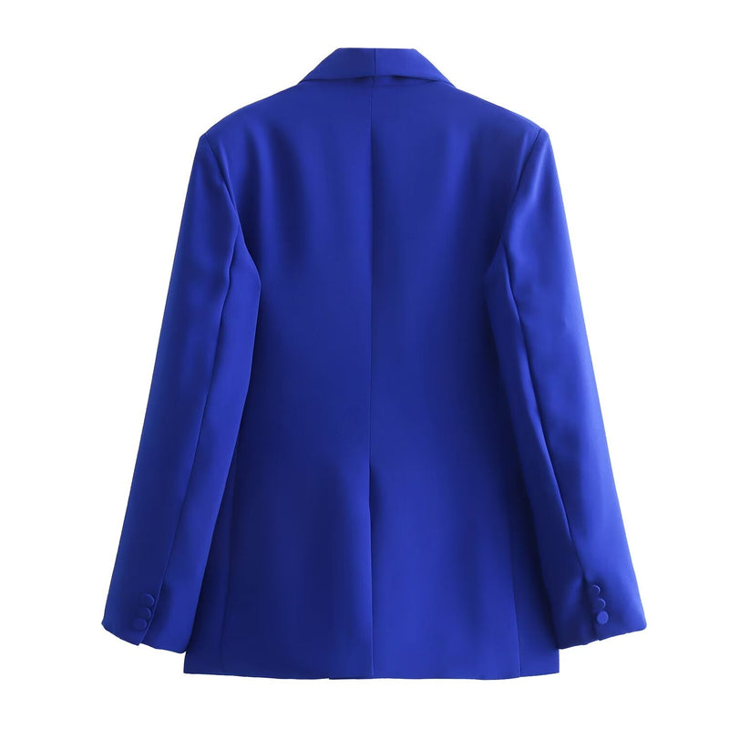 Spring Collar Suit High Waist Loose Pants Suit