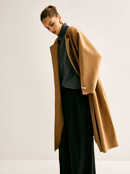 Minimalist Wool Long Coat