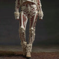 Women's Halloween Sequined Skull Casual Leggings artswardrobe