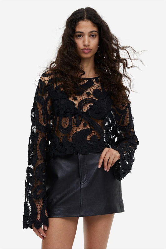 Crochet Crew Collar Top