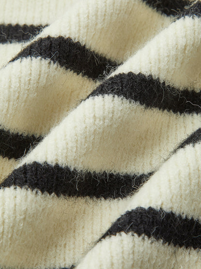 V-neck Striped Tie Sweater Vest