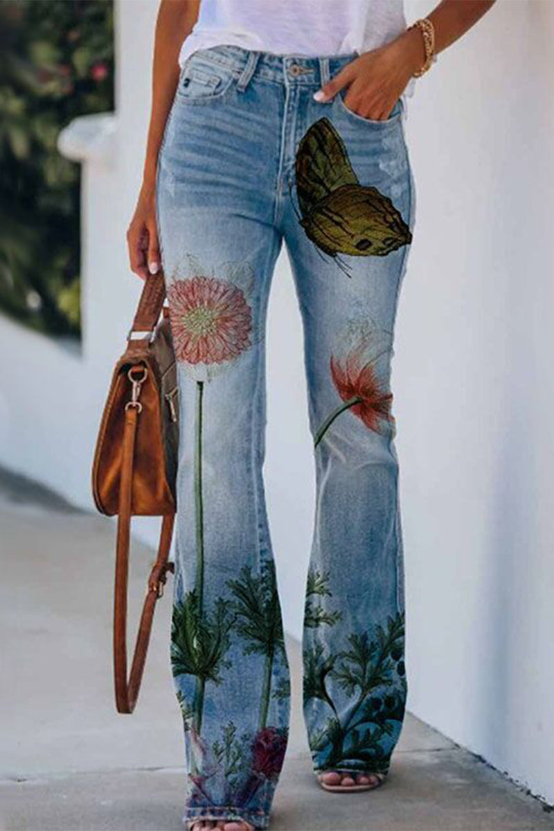 Pocket Regular Denim Jeans(9 Colors)