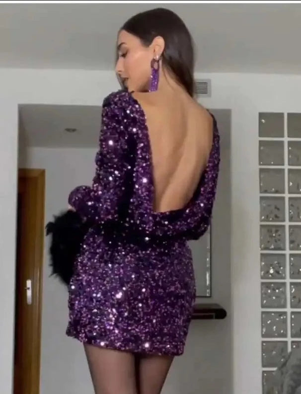 Keily Sequin Mini Dress
