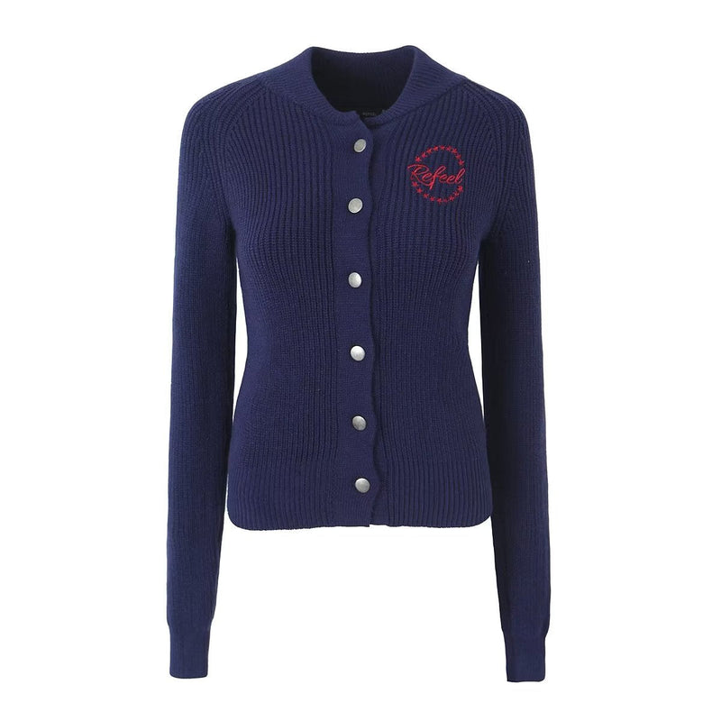 Knitting Cardigan Round Neck Slim Single Breasted Knitwear Autumn Clothing
