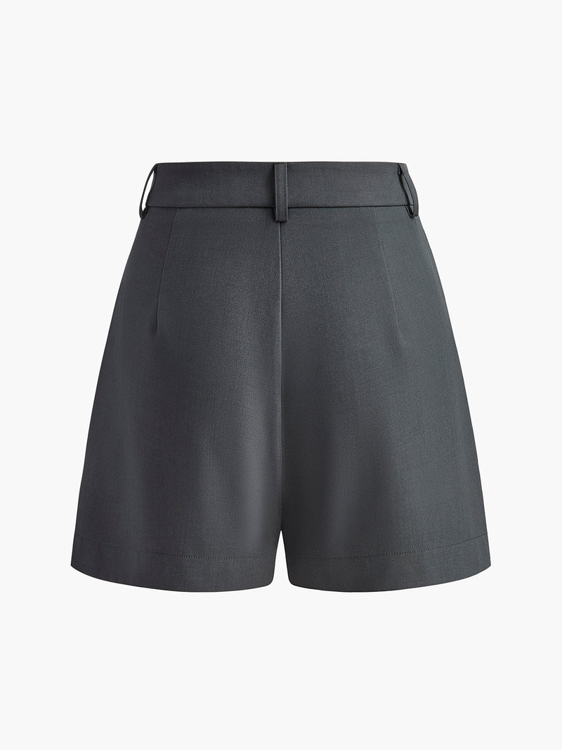 Mid Waist Shorts Without Belt