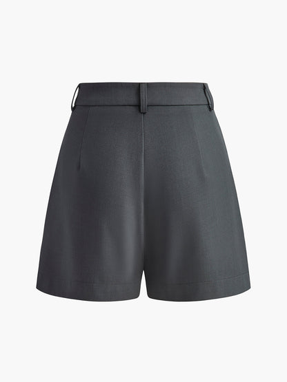 Mid Waist Shorts Without Belt