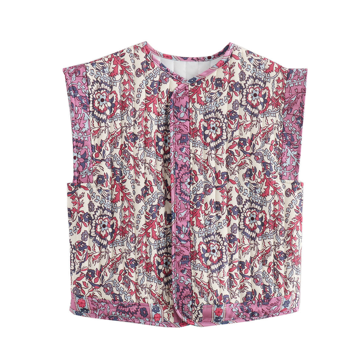 Printed Quilted Waistcoat