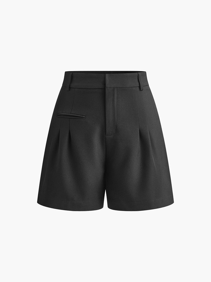 Mid Waist Shorts Without Belt