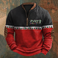 Comstylish Men's Vintage Merry Christmas In Lights Print Sweatshirt