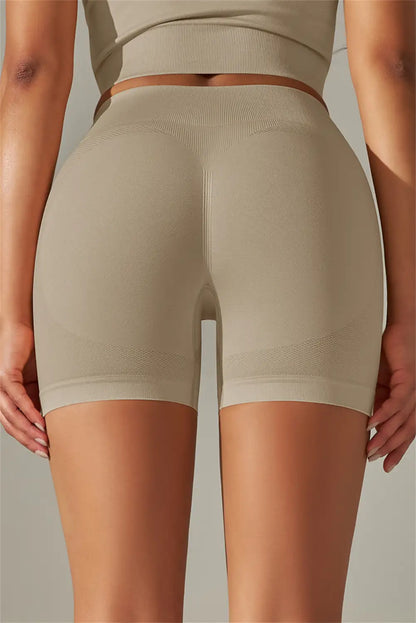 Pale Khaki High Waist Tummy Control Active Shorts