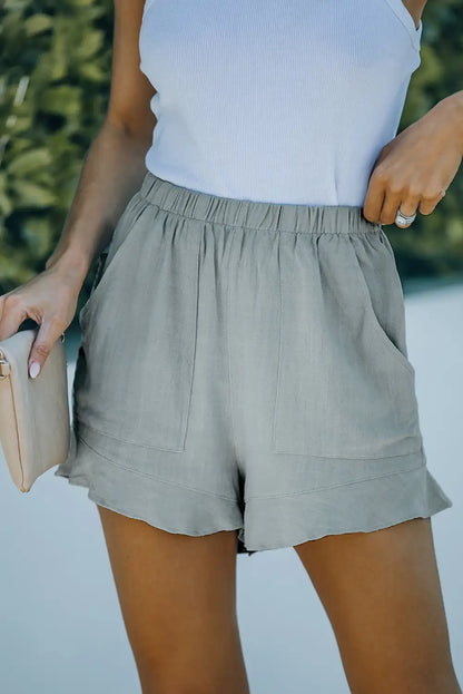 Ruffle Pocket Shorts