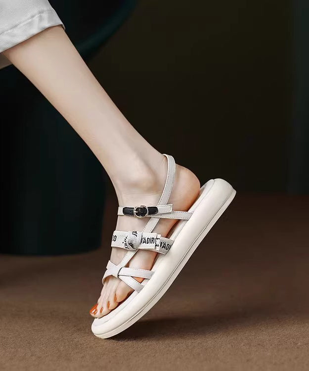 Black Splicing Platform Walking Sandals Peep Toe