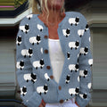 Vintage Sheep Jacquard Iceland Cozy Cardigan elevenforest