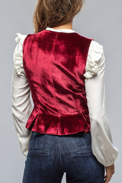 Daily Color Buttons V Neck Waistcoats(no Shirt)