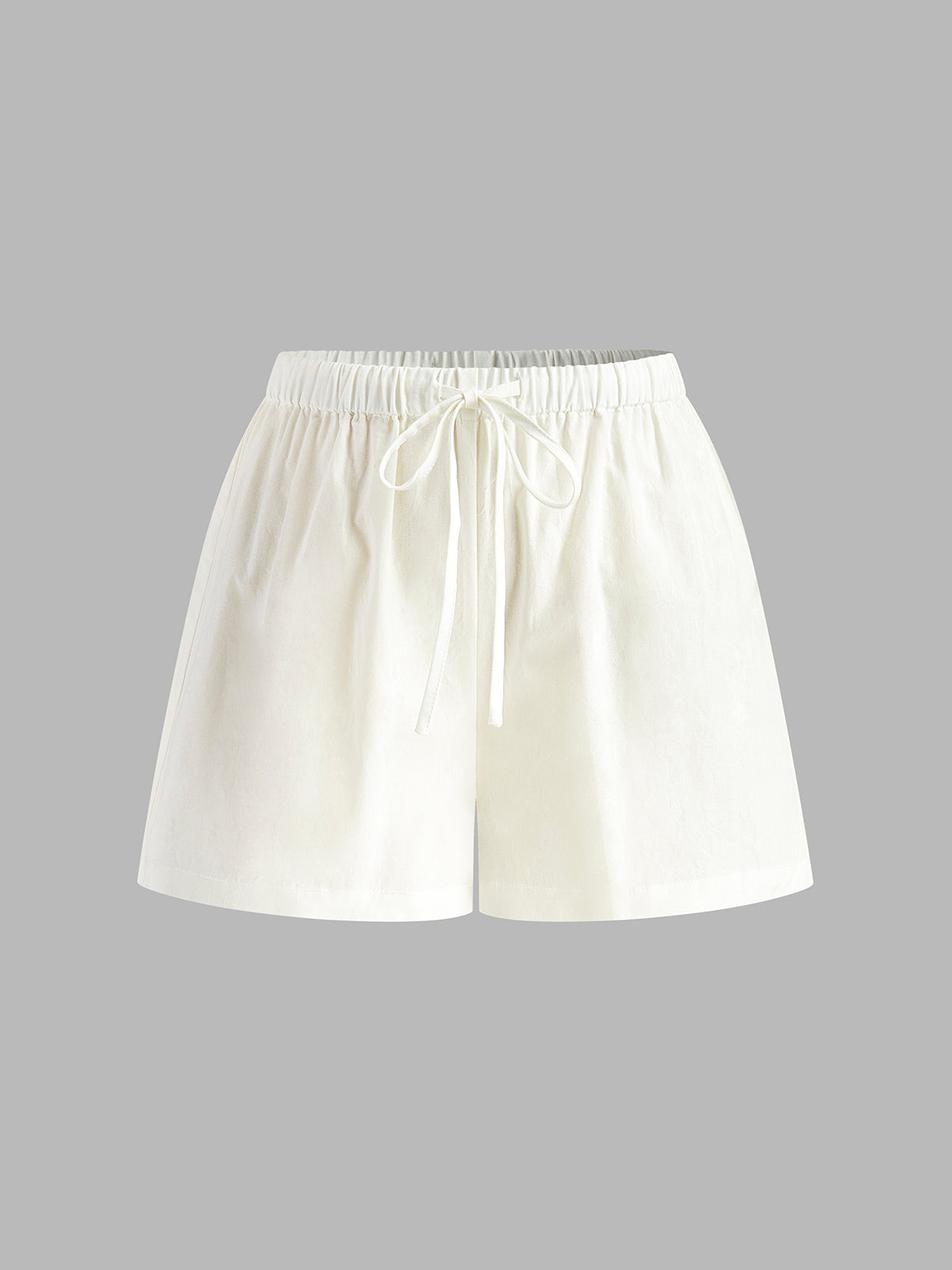 Drawstring Split Shorts Set