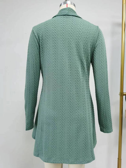 Autumn Winter Long Sleeve Color Loose Cardigan Top Knitting Coat