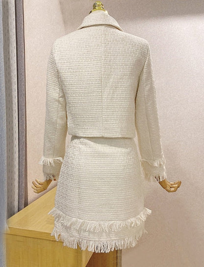 Melania Tweed Skirt & Jacket