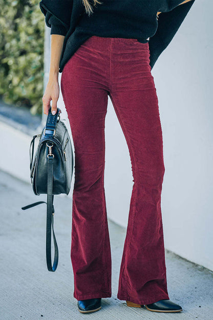 Color Boot Cut High Waist Color Bottoms(6 Colors)