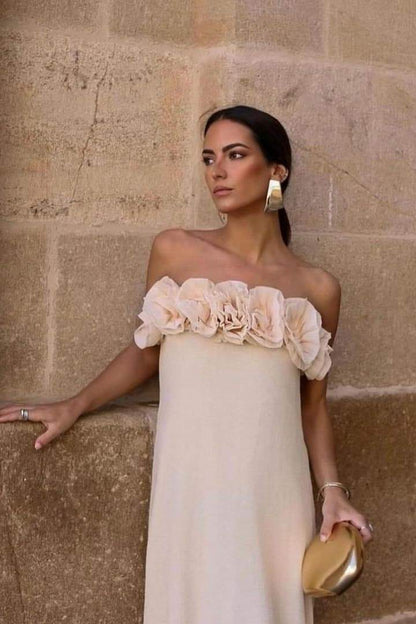 Alva Knit Strapless Maxi Dress