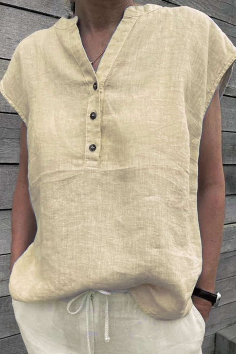 Patchwork V Neck T-shirts(5 Colors)